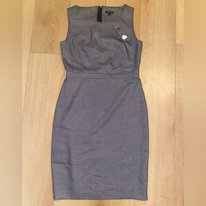 NWT Ann Taylor Charcoal Sleeveless Midi Dress Size 2